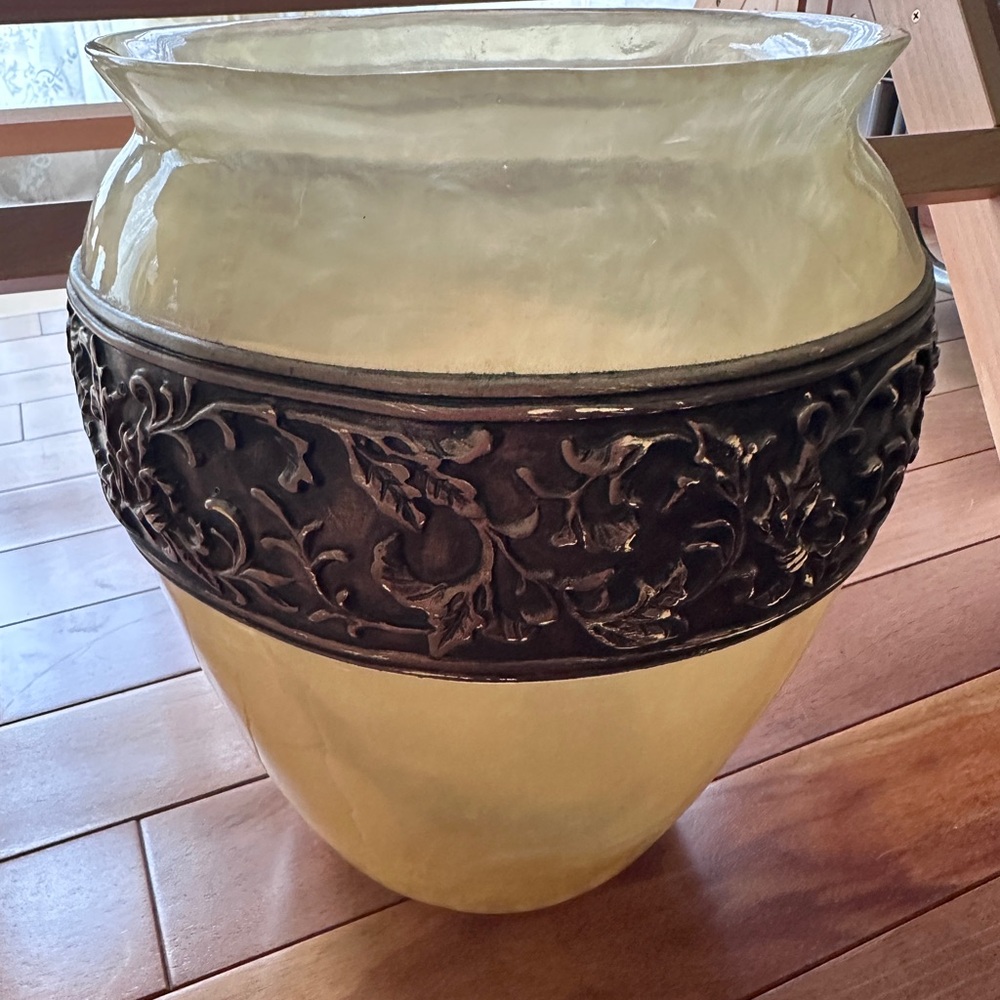 Wamsutta Bronze bathroom trash can soap dish tissue box set heavy good quality - Picture 14 of 15